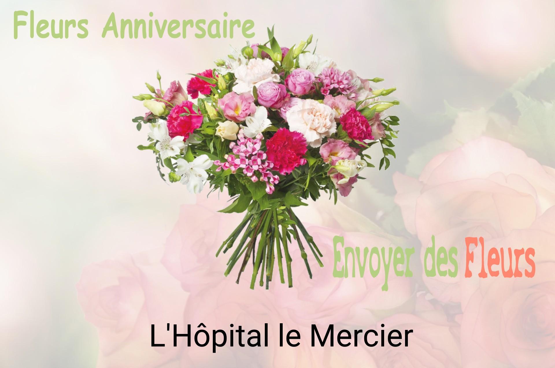 Bouquet de fleurs d’anniversaire livré à L'Hôpital-le-Mercier