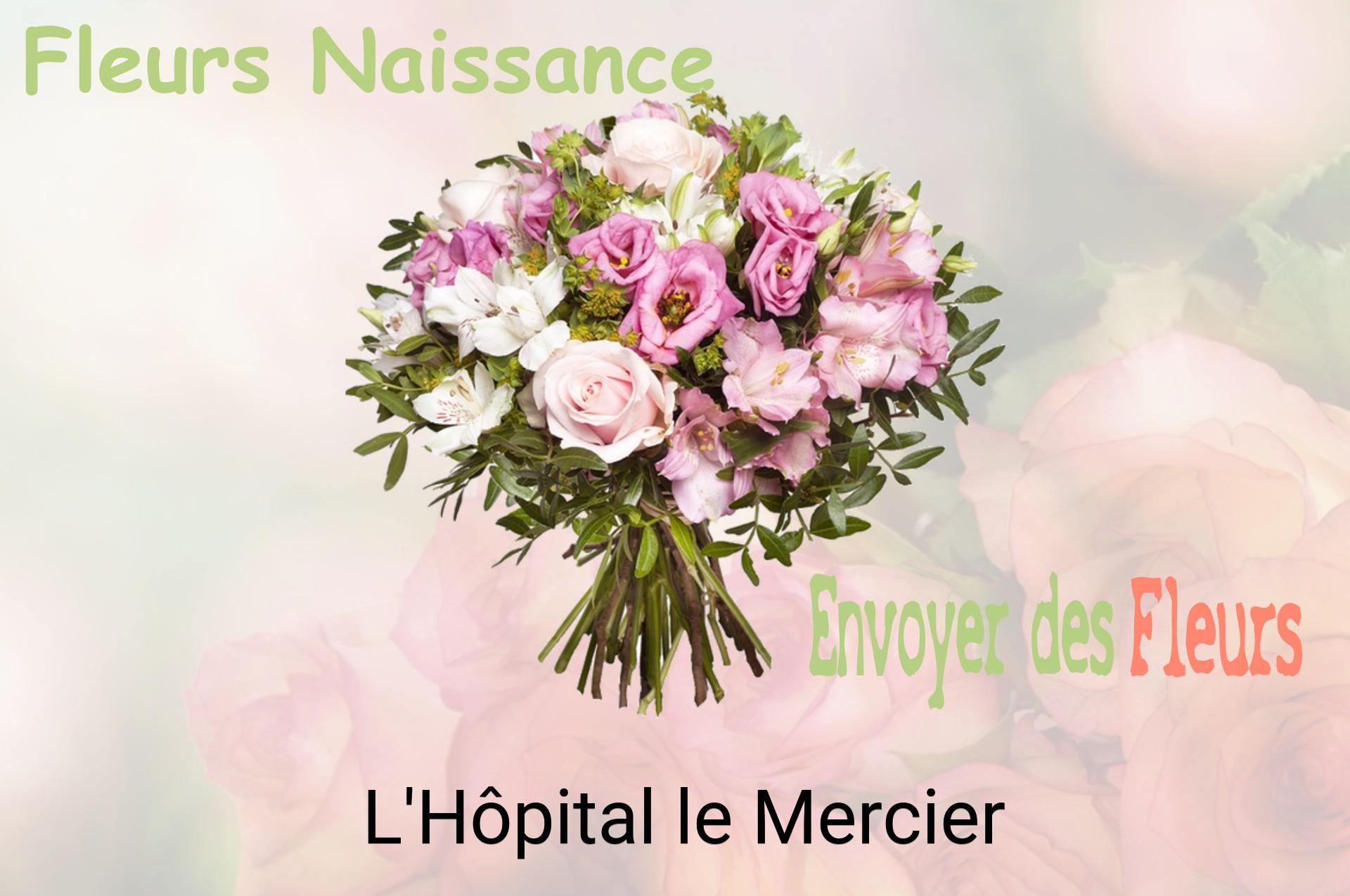 Bouquet de fleurs de naissance livré à L'Hôpital-le-Mercier